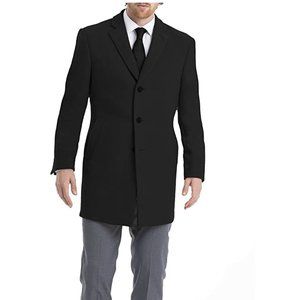 NWT Calvin Klein Men's Slim Fit Wool Blend Overcoat Jacket Size 40R $600 X340